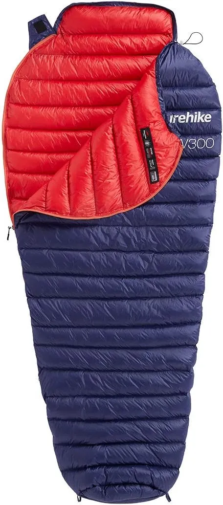 Naturehike 0 Degree Mummy Goose Down Sleeping Bag, Compact Ultralight Sleeping Bag for Adults Cold Weather