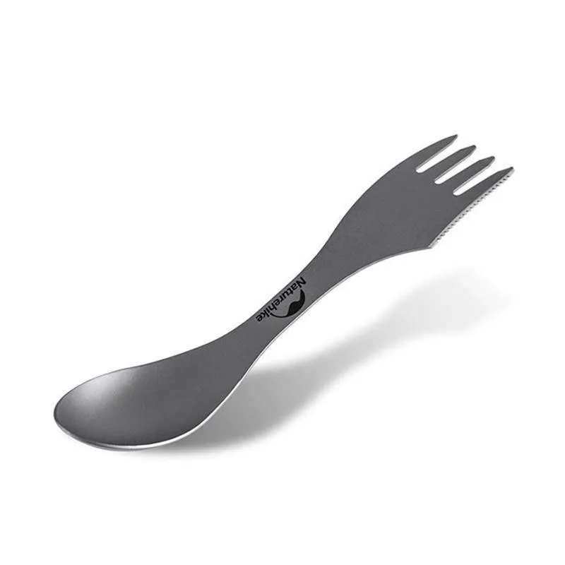 Naturehike Lightweight Titanium 3 in 1 Outdoor Camping Cutlery
