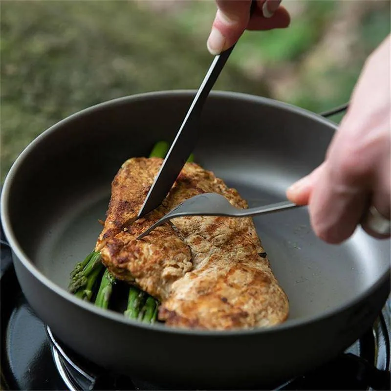 Naturehike Lightweight Titanium 3 in 1 Outdoor Camping Cutlery