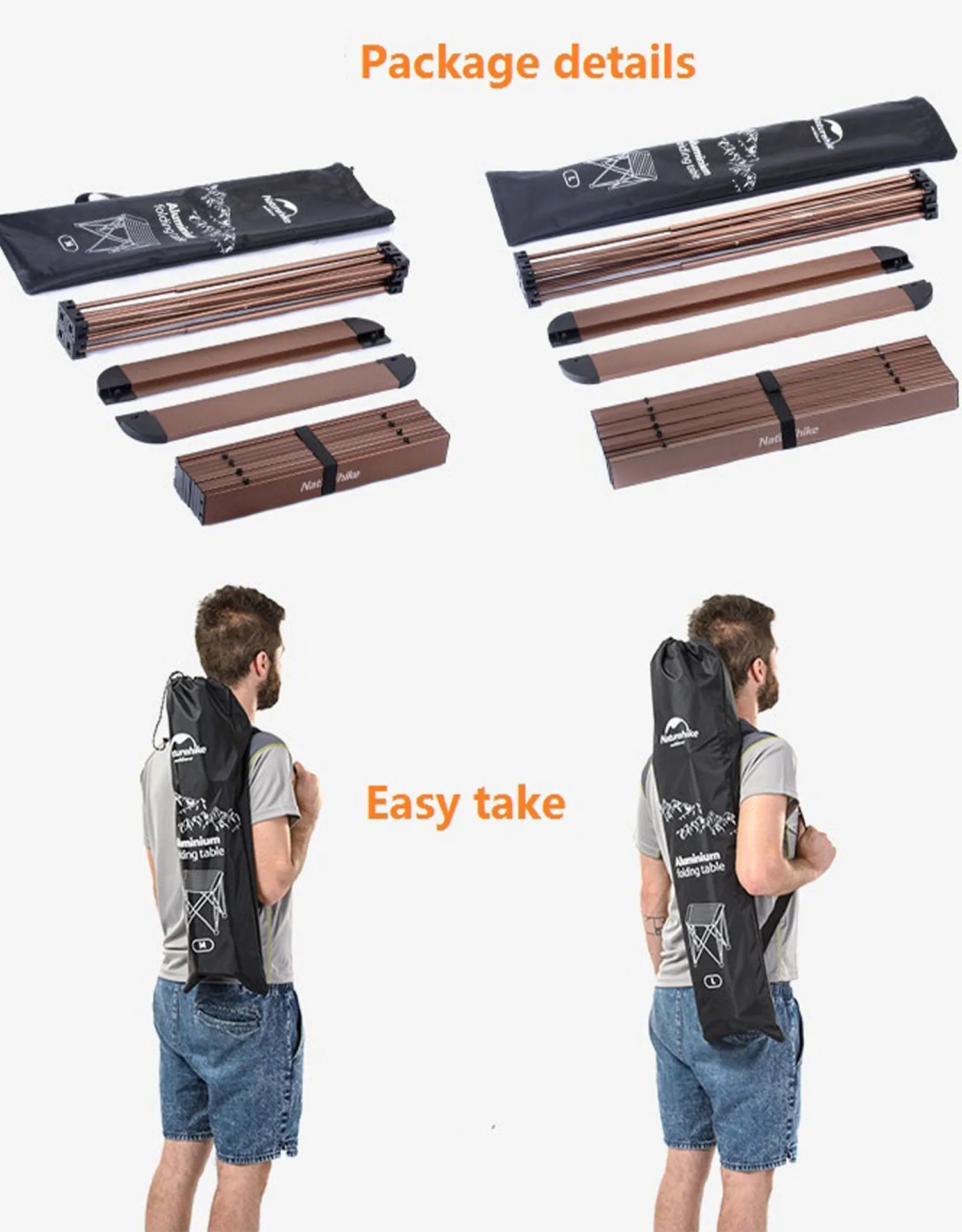 Naturehike Outdoor Aluminum Folding Table NH16Z016