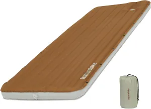 Naturehike Single Camping Mattress, Splicable Sleeping Pad with Foot Pump, 3.74" Thick Sleeping Mats with Strong Support for Travel, Car, Tent, Home