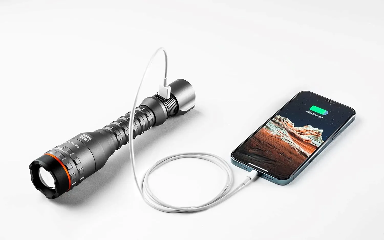 NEBO Davinci Powerful, Rechargeable and Waterproof Handheld Flashlight and Power Bank