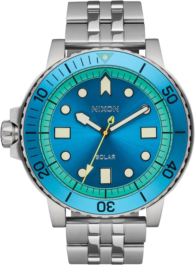 NIXON Stinger 44 A1402-100m Water Resistant Men's Analog Watch (44mm LUM Face, 20mm Stainless Steel Band)