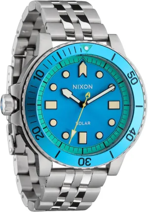NIXON Stinger 44 A1402-100m Water Resistant Men's Analog Watch (44mm LUM Face, 20mm Stainless Steel Band)