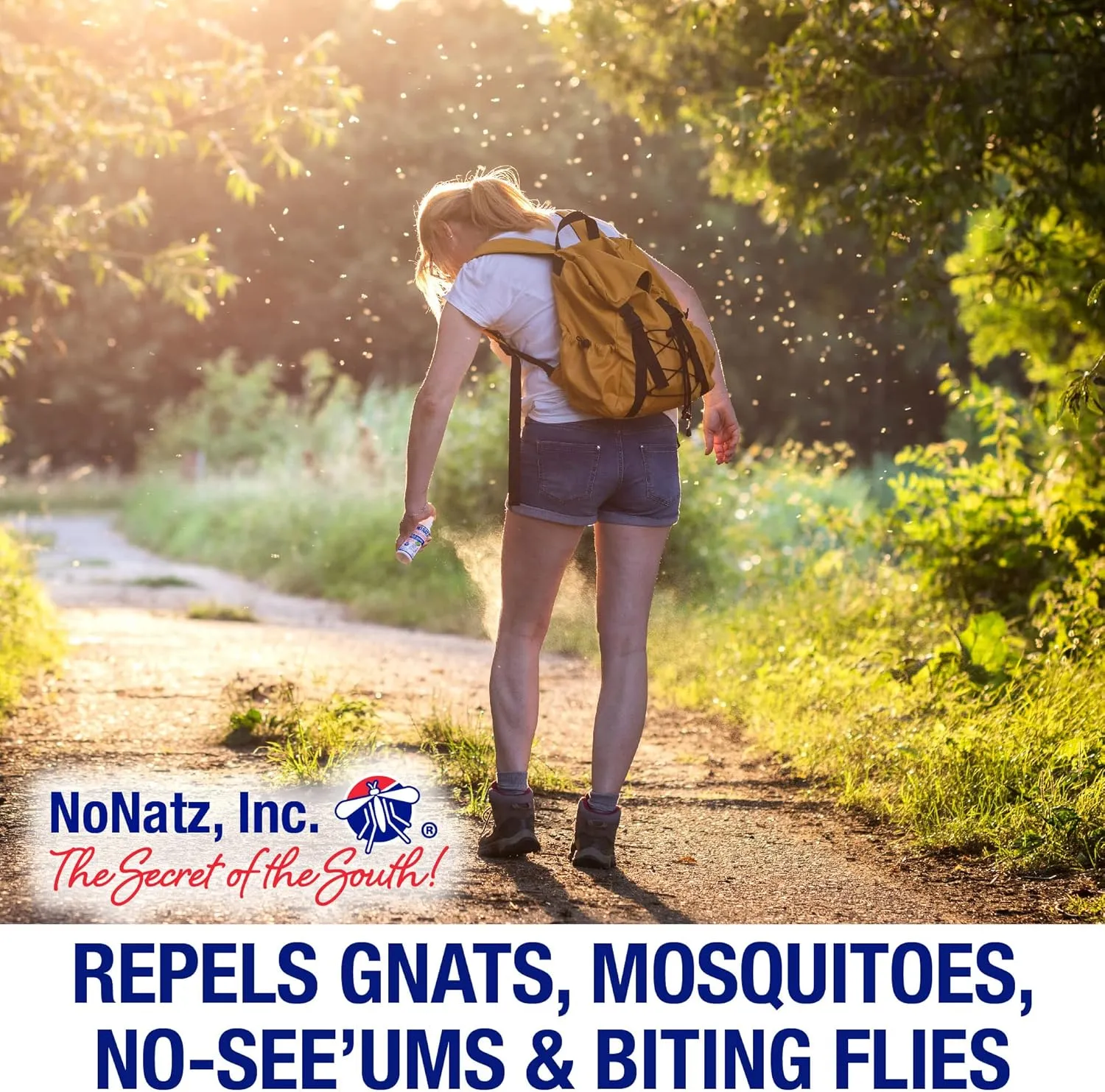 No Natz Botanical Bug Repellant, Effective for Gnat, Mosquito, and Biting Flies, Hand-Crafted and DEET-Free, Non-Greasy Formula, 4 Ounce Spray Bottle, 2-Pack