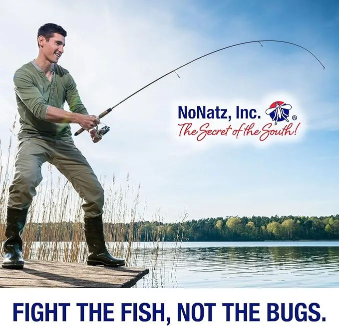 No Natz Botanical Bug Repellant, Effective for Gnat, Mosquito, and Biting Flies, Hand-Crafted and DEET-Free, Non-Greasy Formula, 8 Ounce Spray Bottle
