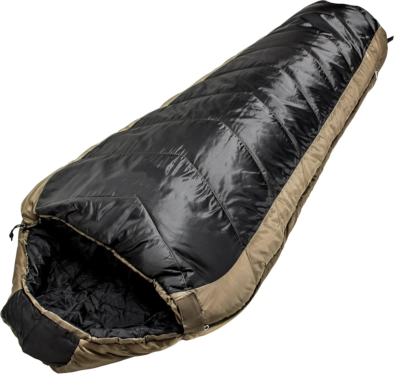 North Star Sports Tactical Coretech 3.5 Mummy Multi Layer Core Sleeping Bag with Storage Bag, Coyote