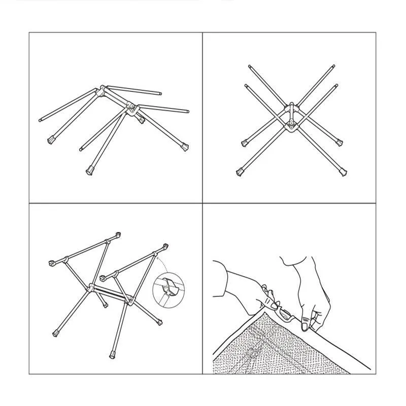 Nylon Folding Camping Table FT07
