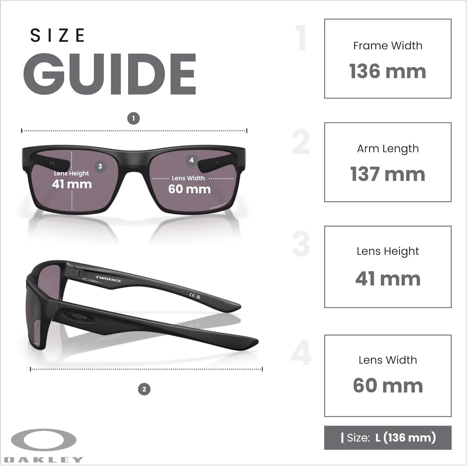 Oakley Twoface OO9189 Square Sunglasses For Men  BUNDLE Leash   BUNDLE with Designer iWear Eyewear Kit