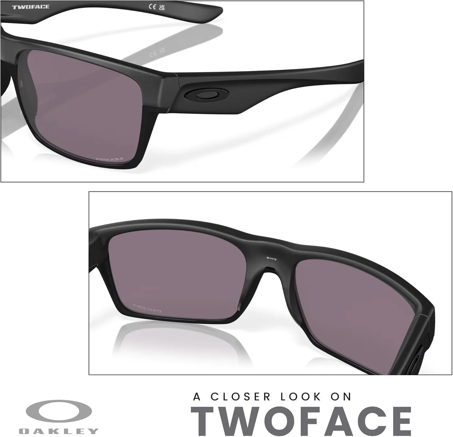 Oakley Twoface OO9189 Square Sunglasses For Men  BUNDLE Leash   BUNDLE with Designer iWear Eyewear Kit