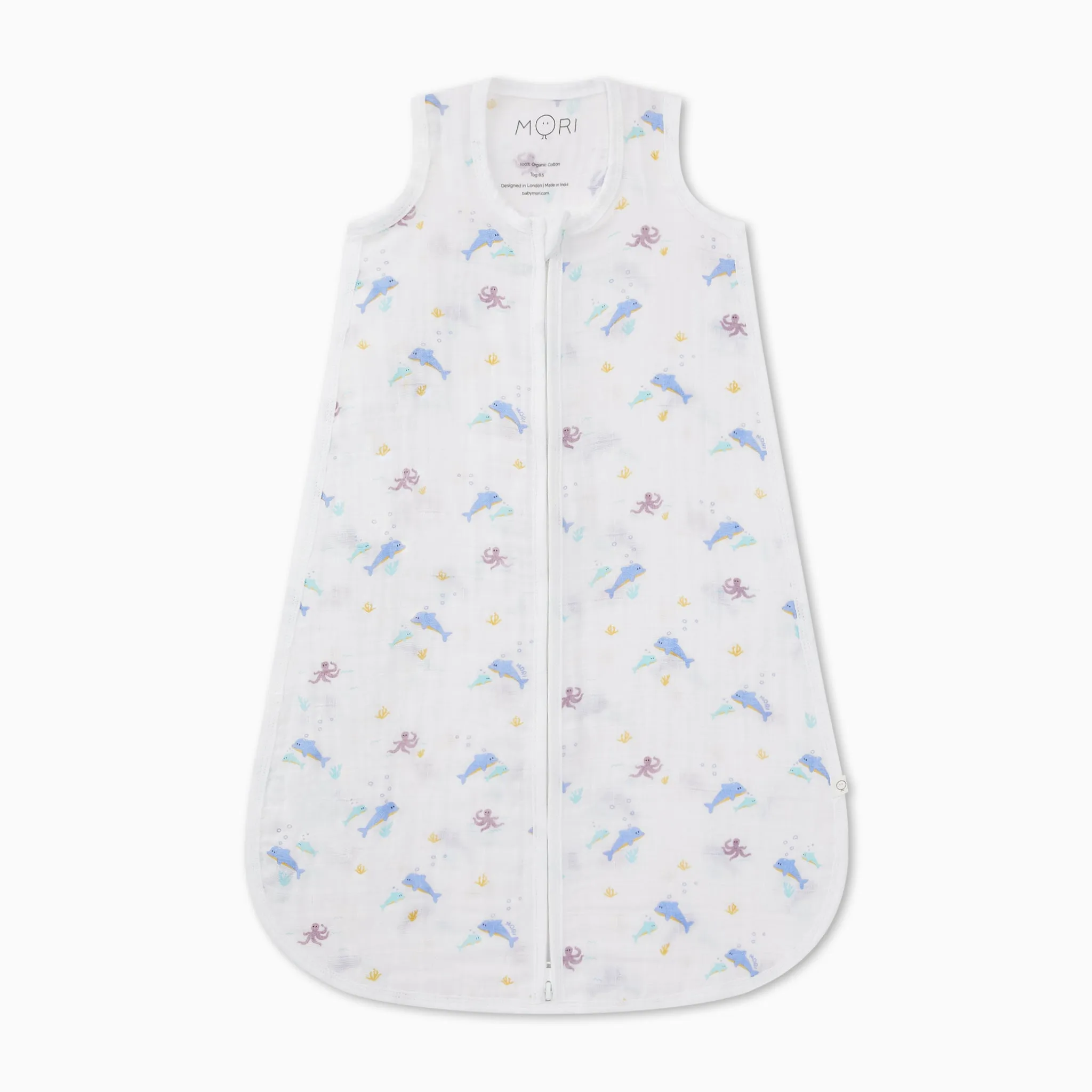 Ocean Muslin Front Opening Sleeping Bag 0.5 TOG