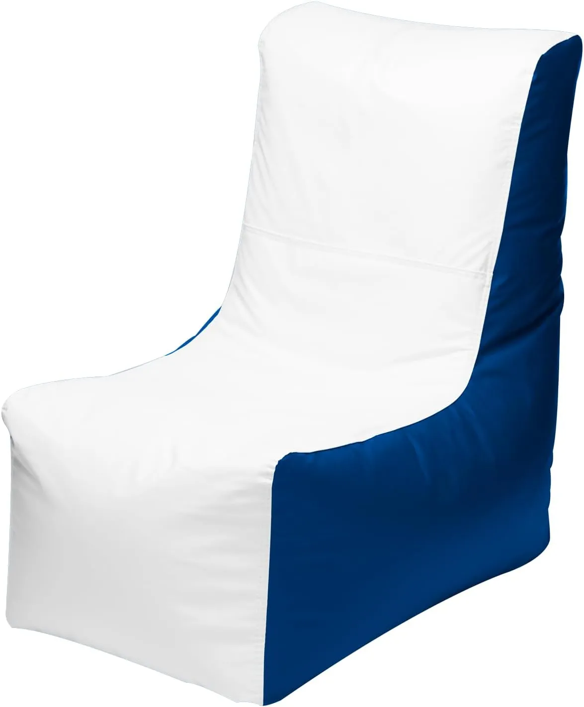 Ocean-Tamer Wedge Marine-Boat Bean Bag, White-Navy (Small)