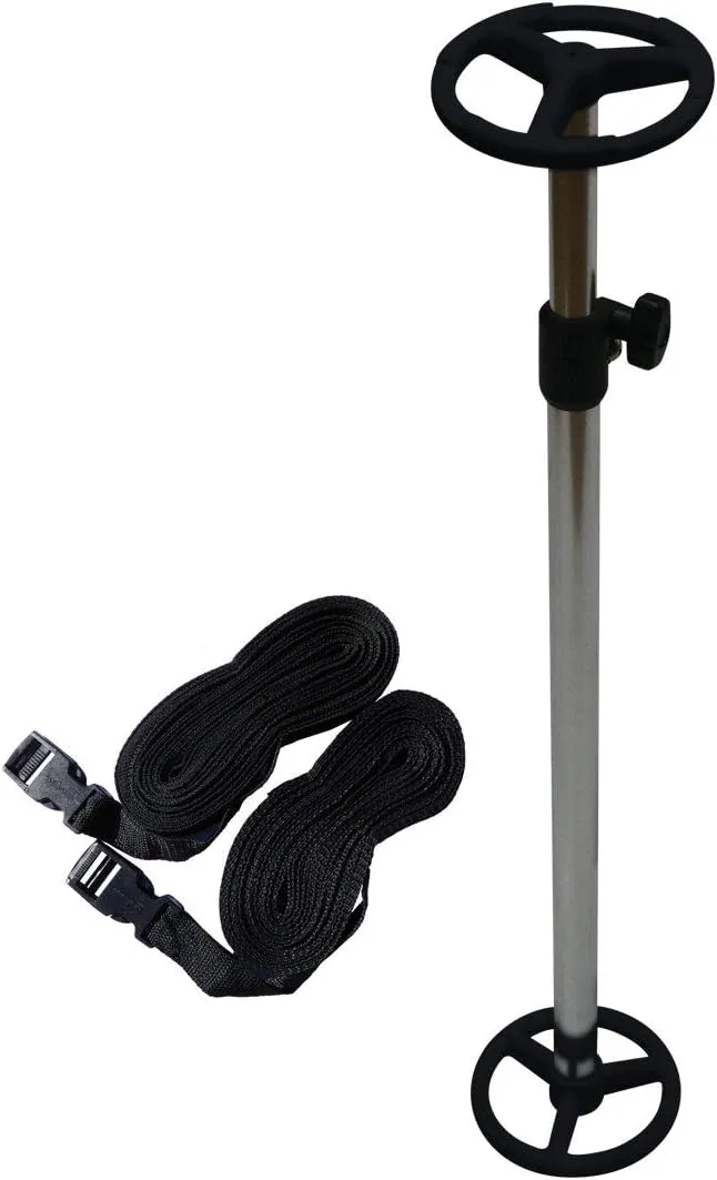 Oceansouth Telescopic Boat Cover Support Pole with Adjustable Webbing Straps