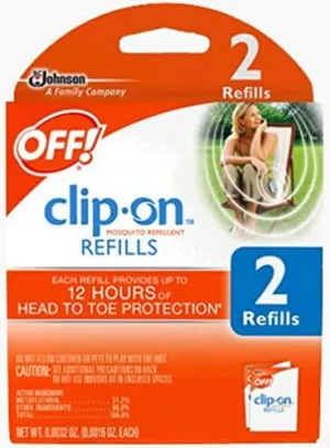 OFF!® Clip-On™ Mosquito Repellent Refills, 2 Refills