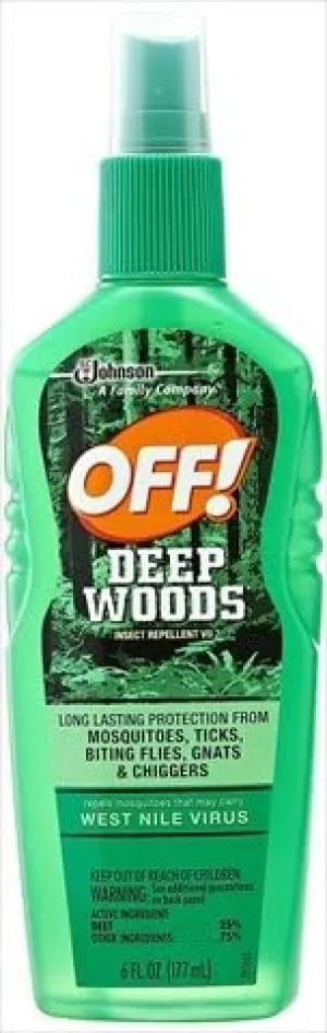 OFF! Deep Woods Insect Repellent Pump 6 Ounce Pack of 3