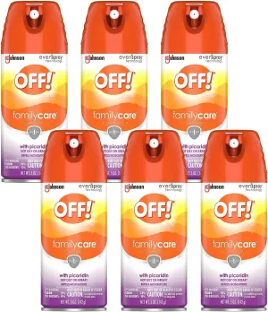 OFF! Family Care Picaridin Aerosol, 5 Ounce (Pack of 6)