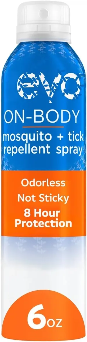 On Body Mosquito & Tick Repellent – Odorless Bug Spray – 6 oz Aerosol – Non-Greasy Insect Repellent for Outdoor Use (Pack of 1)