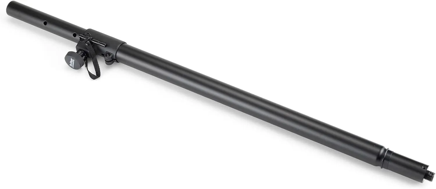 On-Stage SS7746 Subwoofer Pole with M20 Thread (for Mounting a PA Speaker Above a Sub Cabinet, 1 3/8” Mount with Optional M20-Threaded Stem, 100 lb Capacity, Adjustable Height, Steel, Black)