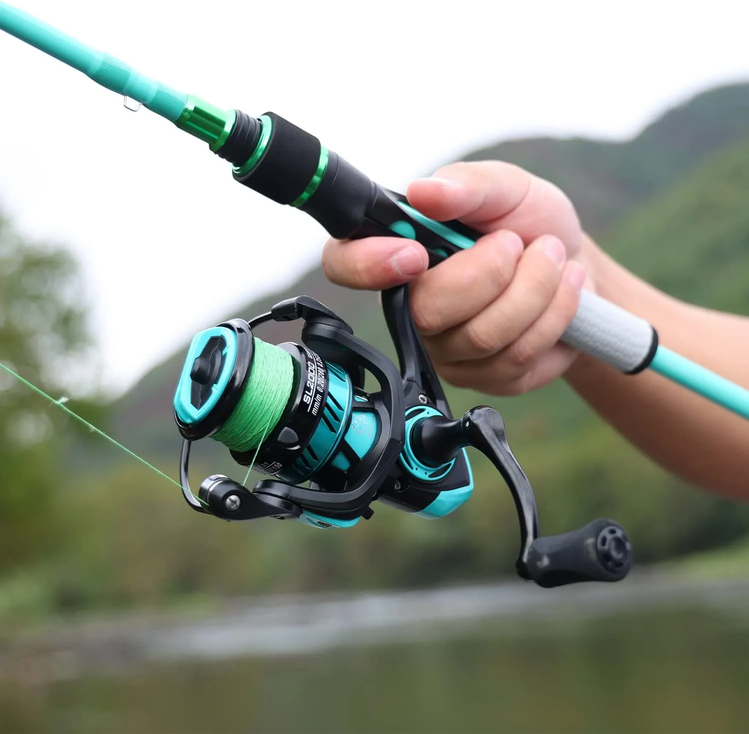 One Bass Fishing Rod, Spinning & Casting Fishing Pole with 30 Ton Carbon Fiber