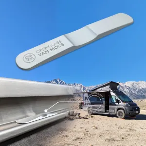OpenGlass Van Mods Sliding Door Stopper - Universal Fit for Sprinter, Promaster, Transit & Campervans - High-Grade Aluminum Van Door Stop, Van Accessories for Privacy w/Easy DIY Install w/All Tools