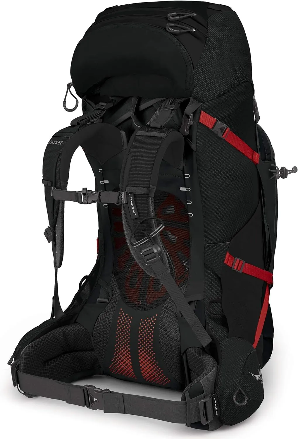 Osprey Aether Plus 70L Men's Backpacking Backpack, Black, L/XL
