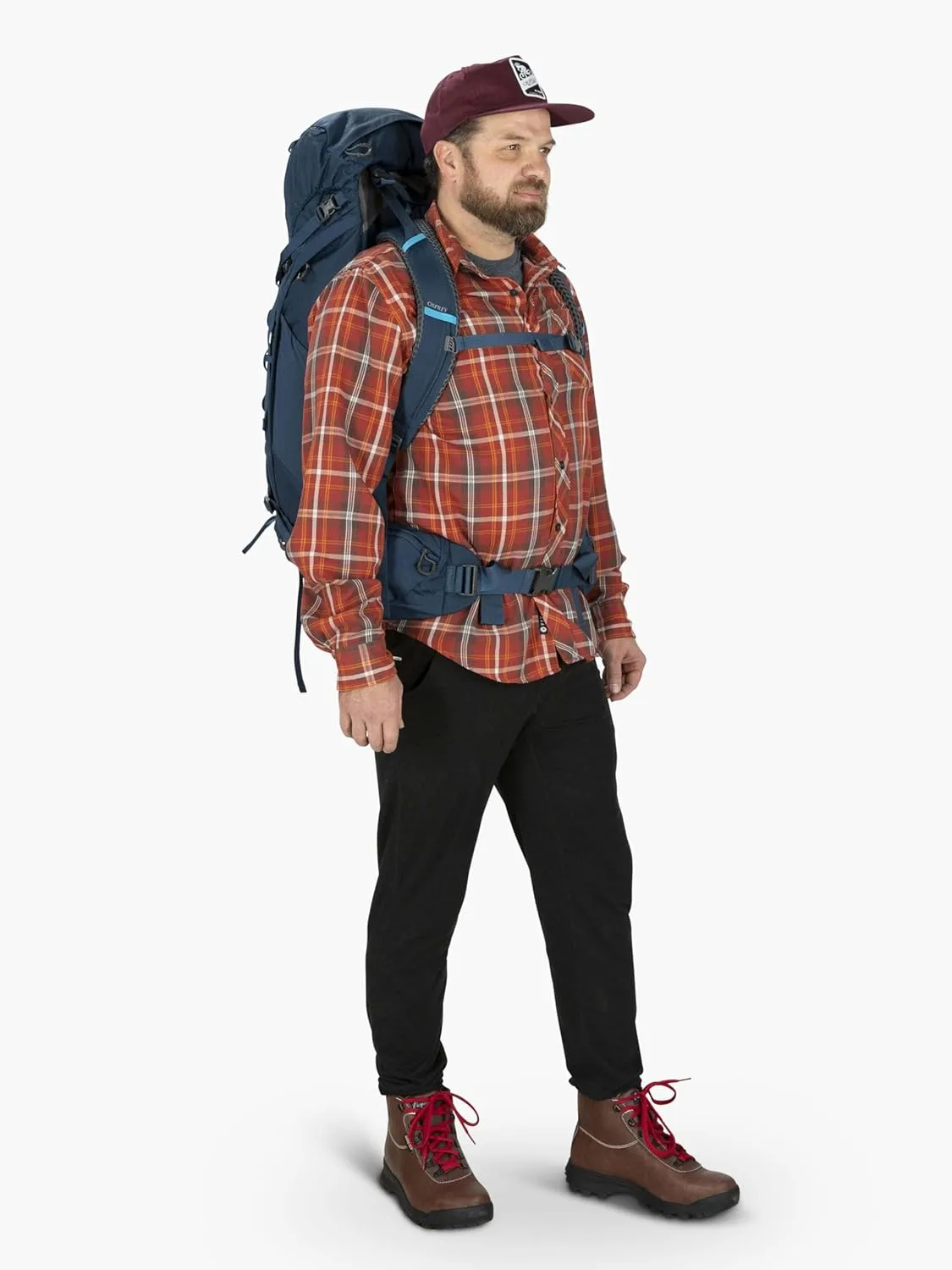 Osprey Kestrel 38L Men's Backpacking Backpack, Black, L/XL
