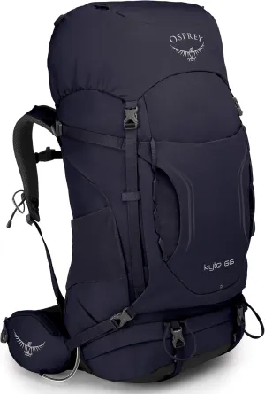 Osprey Women's Kyte 66 Backpacking Backpack, Mulberry Purple, X-Small/Small
