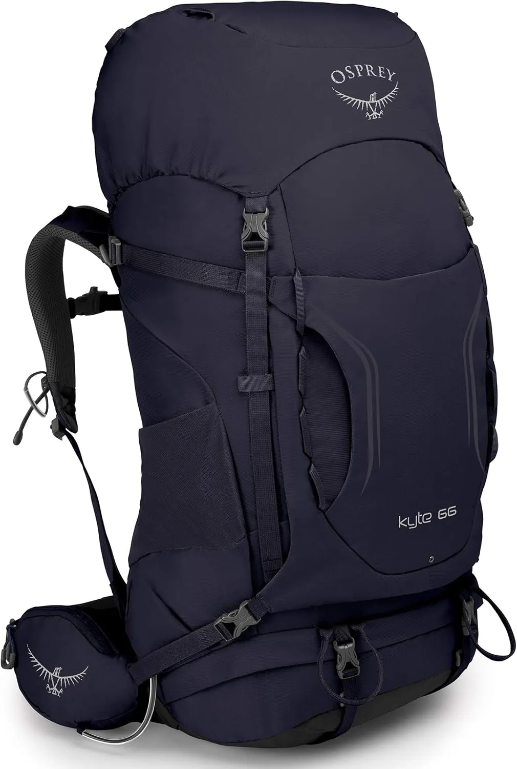 Osprey Women's Kyte 66 Backpacking Backpack, Mulberry Purple, X-Small/Small