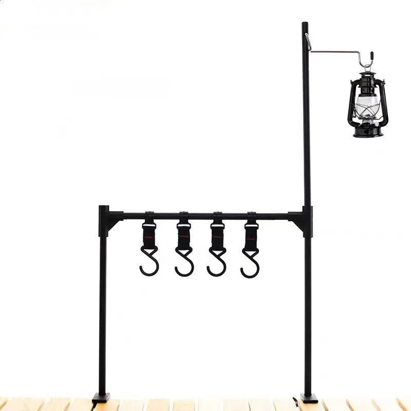 Outdoor Camping Hanging Rack Desktop Shelf Table Side Storage Camping Organizer