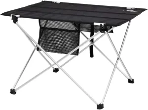 Outdoor Camping Table Camping Folding Table Aluminum Alloy Folding Portable Picnic Camping Table with Aluminum Legs Roll Up Table Camping Furniture(57 * 42 * 38cm)