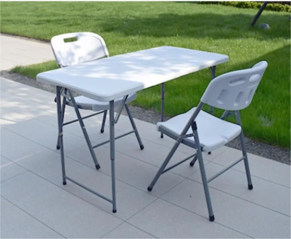 Outdoor Camping Table Folding Camping Table Portable Foldable Picnic Table Outdoor 3 Adjustable Heights Utility Table Camping Furniture