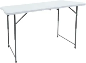 Outdoor Camping Table Folding Camping Table Portable Foldable Picnic Table Outdoor 3 Adjustable Heights Utility Table Camping Furniture
