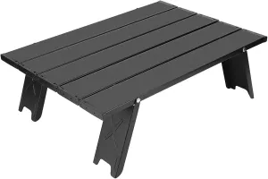 Outdoor Compact Folding Table, Portable Camping Table Mini Folding Camping Desk Aluminum Beach Table for Outdoor, Picnic, BBQ, Cooking, Festival, Hiking