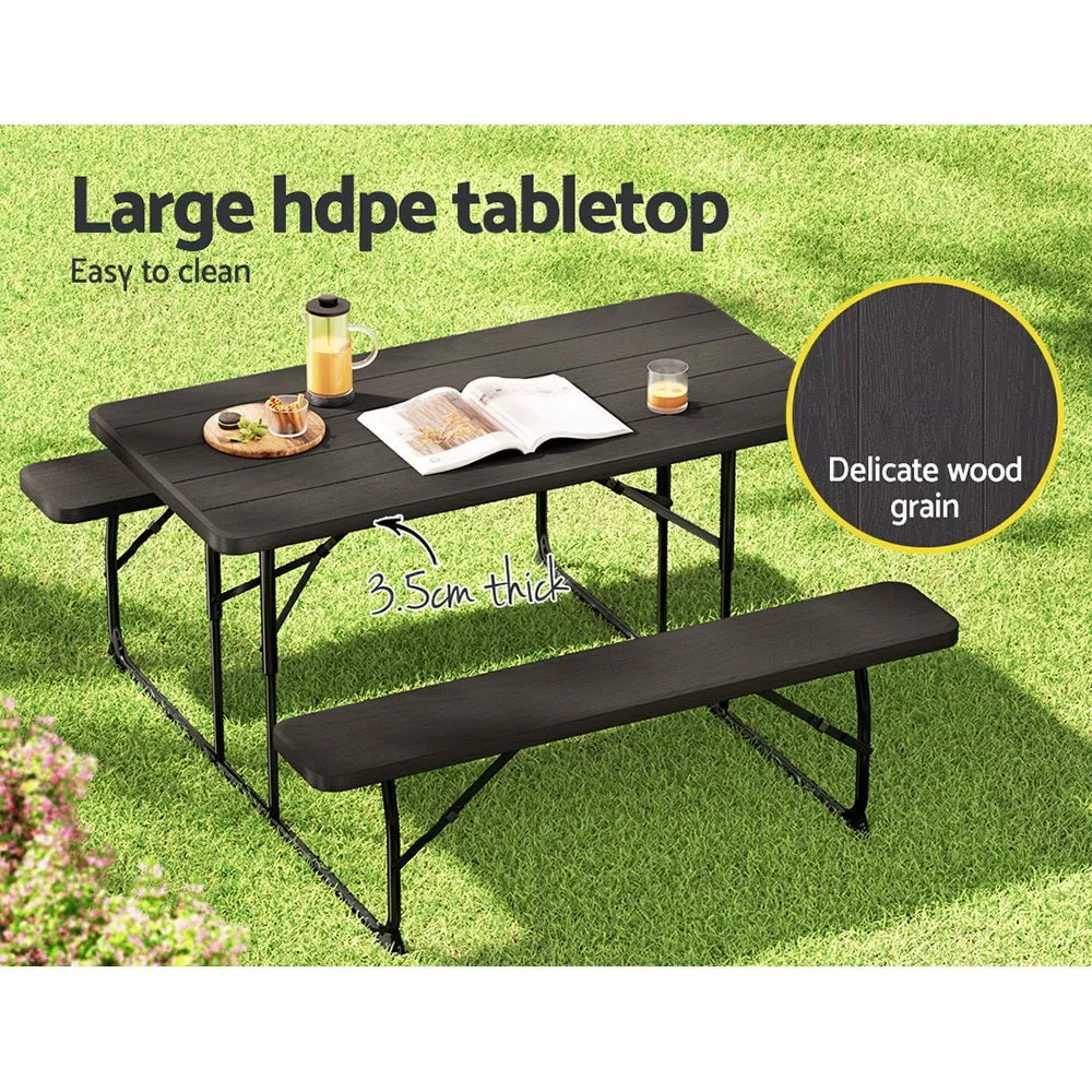 Outdoor Foldable Picnic Bench Dining Set