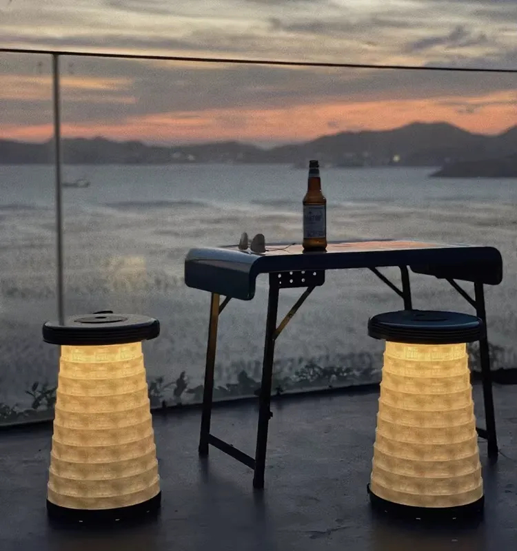 Outdoor Foldable Table and 2 Stools Set