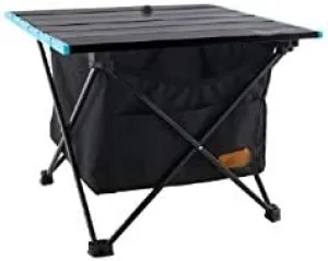 Outdoor Foldable Table with Storage Bag Aluminum Outdoor Picnic Folding Table Camping Desk with Waterproof Tableware Cloth