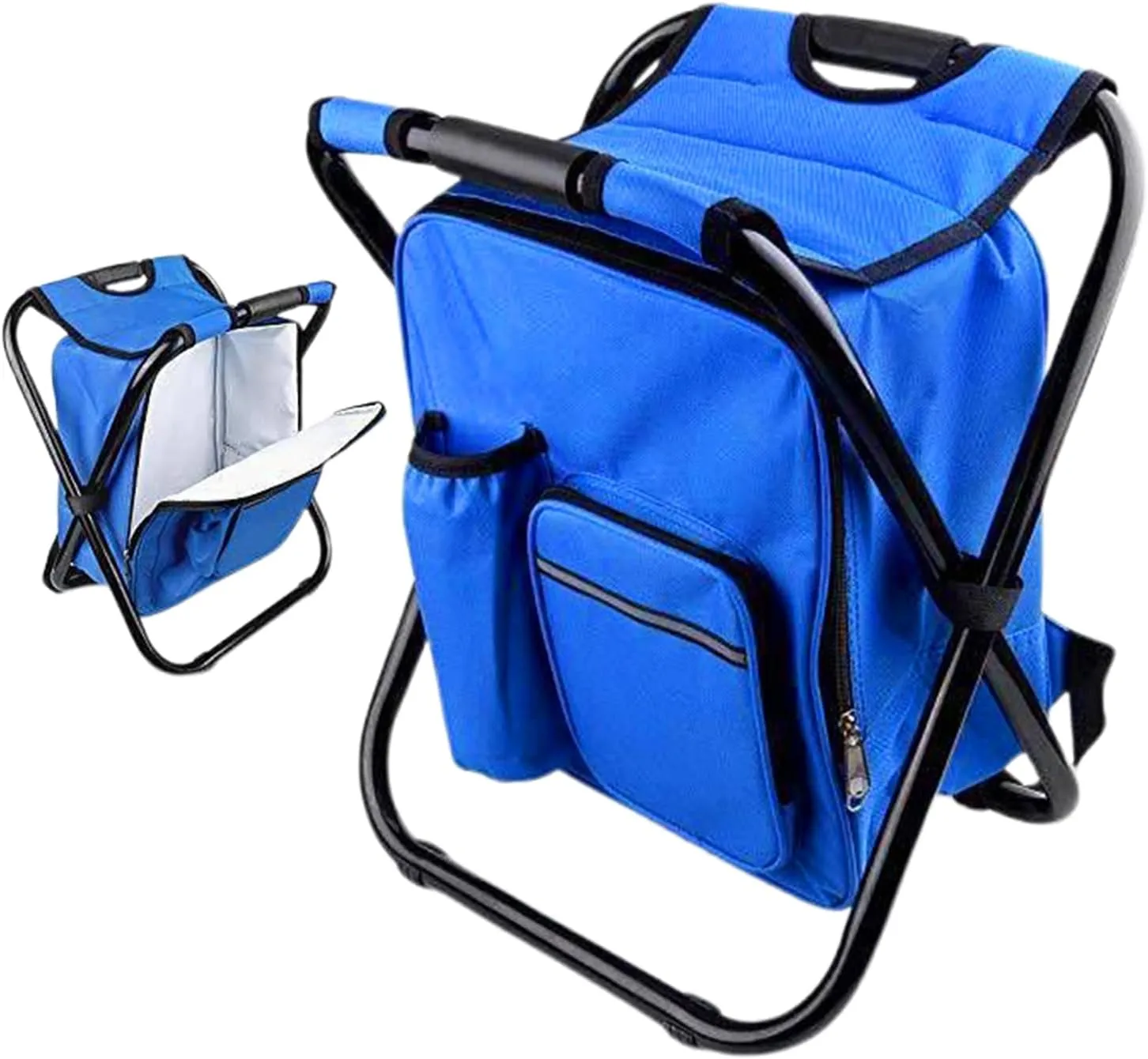 Outdoor Folding Chair, Backpack Chair, Camping Foldable Chairs, Versatile in Use, Comfortable Support System, 36x29x41cm for Hiking Travel Beach Park Festival Lawn Picnic Backyard Porch