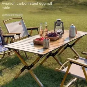 Outdoor Folding Picnic and Camping Table and Chairs Set