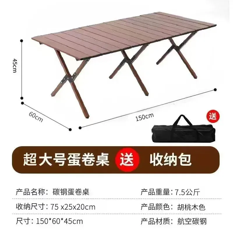 Outdoor Folding Picnic and Camping Table and Chairs Set