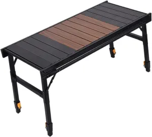 Outdoor Folding Table Camping Table Ultralight Stable with Adjustable Legs Camp Table Table for Garden Backpacking Picnic Outdoor camping table Wilderness camping table Foldable camping table