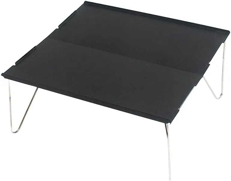 Outdoor Folding Table Durable Aluminum Plate Portable Table Lightweight Mininiture for Barbecue Camping Picnic Hiking