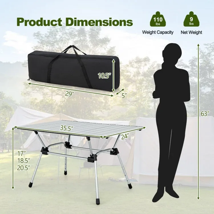 Outdoor Portable Folding Camping Table with Carry Bag - Suitable for Camping and Backyard Gatherings
