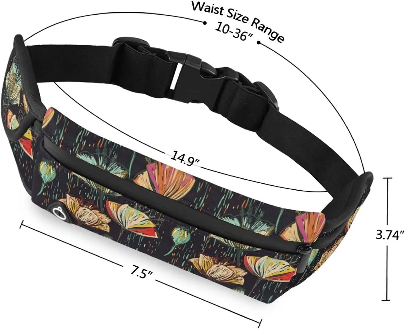 Oyihfvs Adjustable Running Belt, Fanny Pack Waist Pack, Runners Bag, Sports Hiking Fitness Exercise Gym Pouch for Women Men Accessories
