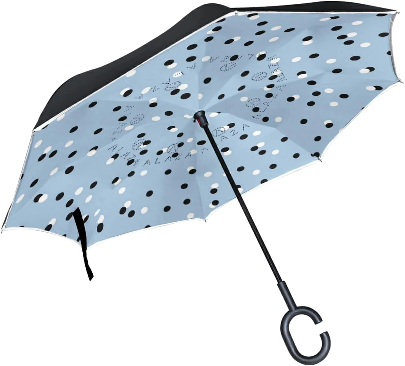 Oyihfvs Double Layer Inverted Umbrella, With C-Shaped Handle Windproof UV Proof Durable Parasol, For Men Women Outdoor Folding Rain Sun