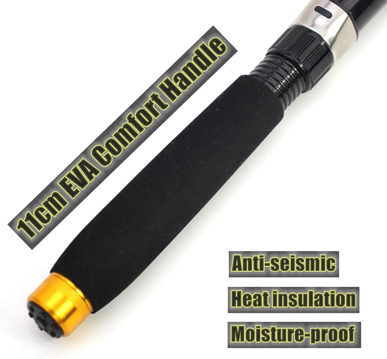 Pack of 1 Carbon Fiber Fishing Rod Super Short Pocket Portable Spinning Pole Telescopic Carp Trout Beach Fishing
