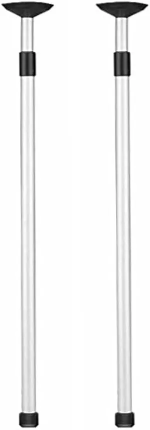 Pactrade Marine Adjustable Pontoon Boat Cover Support Pole - 34-Inch to 60-Inch (2-Pack) - Aluminum Telescoping Boat Cover Pole for Jon Boats, Pontoons, Bimini Tops, & Tarps