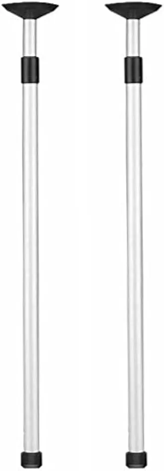Pactrade Marine Adjustable Pontoon Boat Cover Support Pole - 34-Inch to 60-Inch (2-Pack) - Aluminum Telescoping Boat Cover Pole for Jon Boats, Pontoons, Bimini Tops, & Tarps
