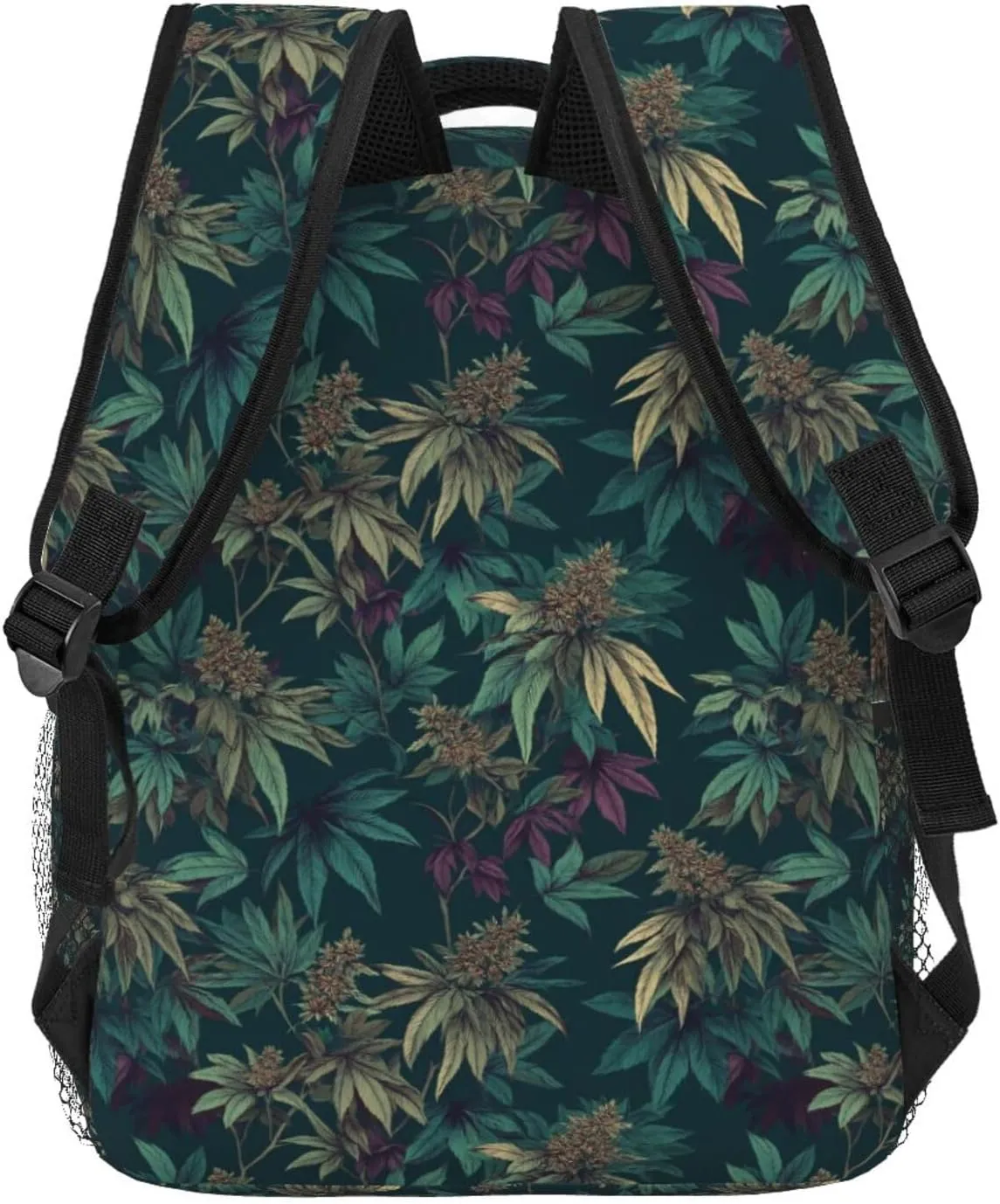 Palm Leaves Hibiscus Flowers Casual Backpack For Trekking Unisex Commute