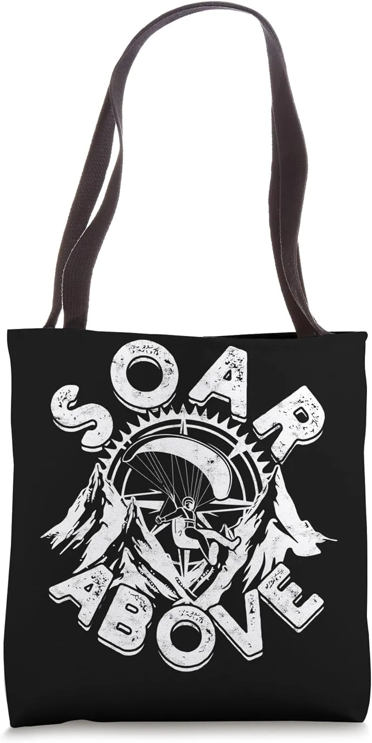 Paraglider Paragliding Soar Above Tote Bag