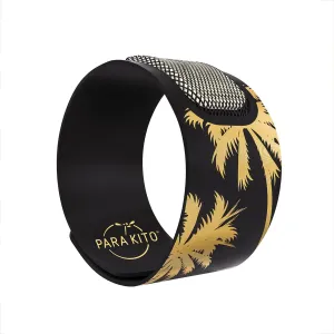 PARA'KITO Mosquito Insect & Bug Repellent Wristband - Waterproof, Outdoor Pest Repeller Bracelet w/Natural Essential Oils - Gold Edition Party Wristbands
